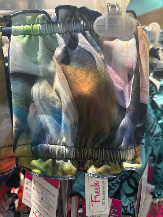 Ella Reversible Ruffle Top Blue Smoke