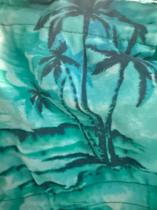 Ella Reversible Ruffle Top Teal Green Islands