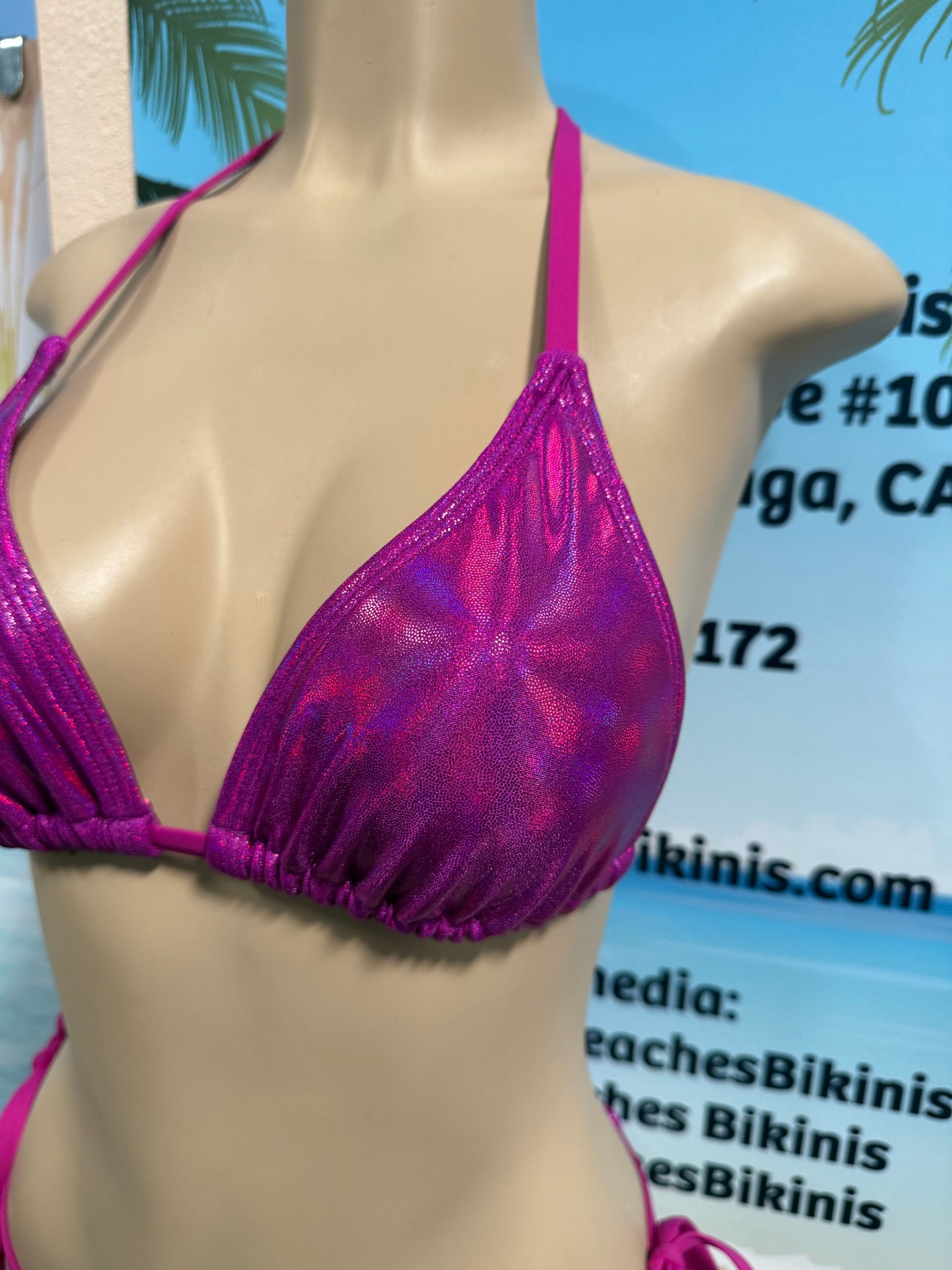 Lyla Triangle Top Ultraviolet Magenta
