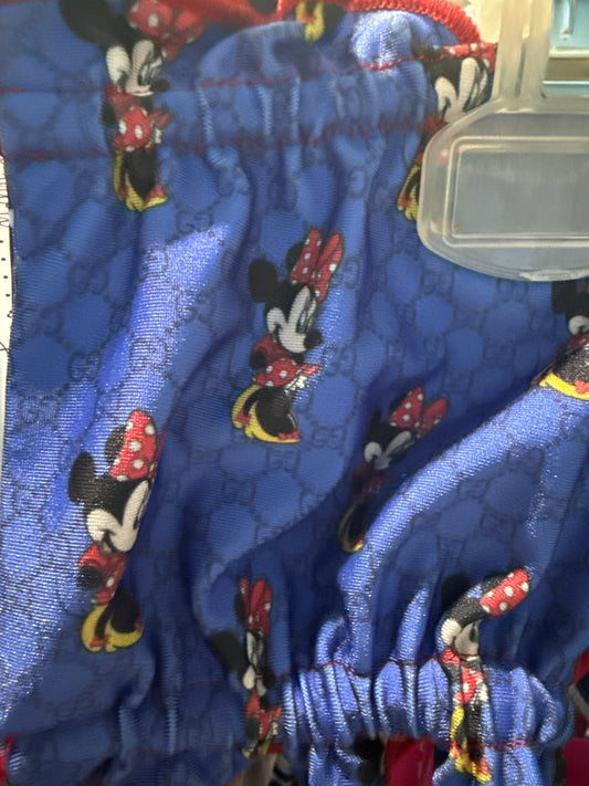 Ella Reversible Ruffle Top Designer GG Blue Minnie