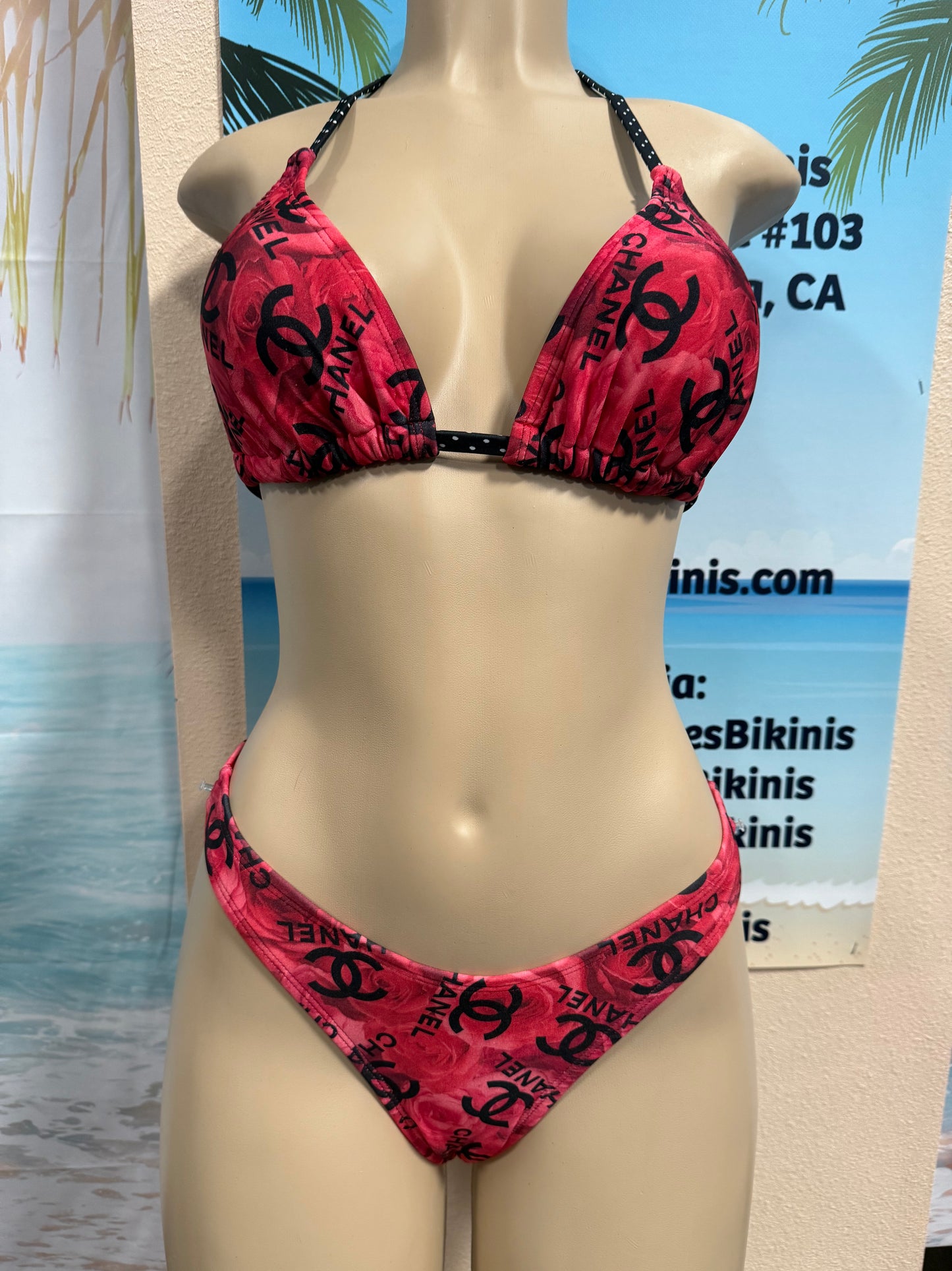 Thong Bottoms Designer CC Roses