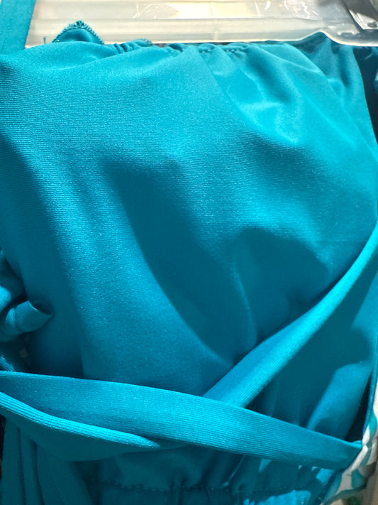 Ella Reversible Ruffle Top Dark Turquoise