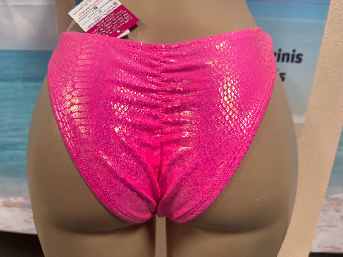 Cali Bottoms Neon Pink Cobra