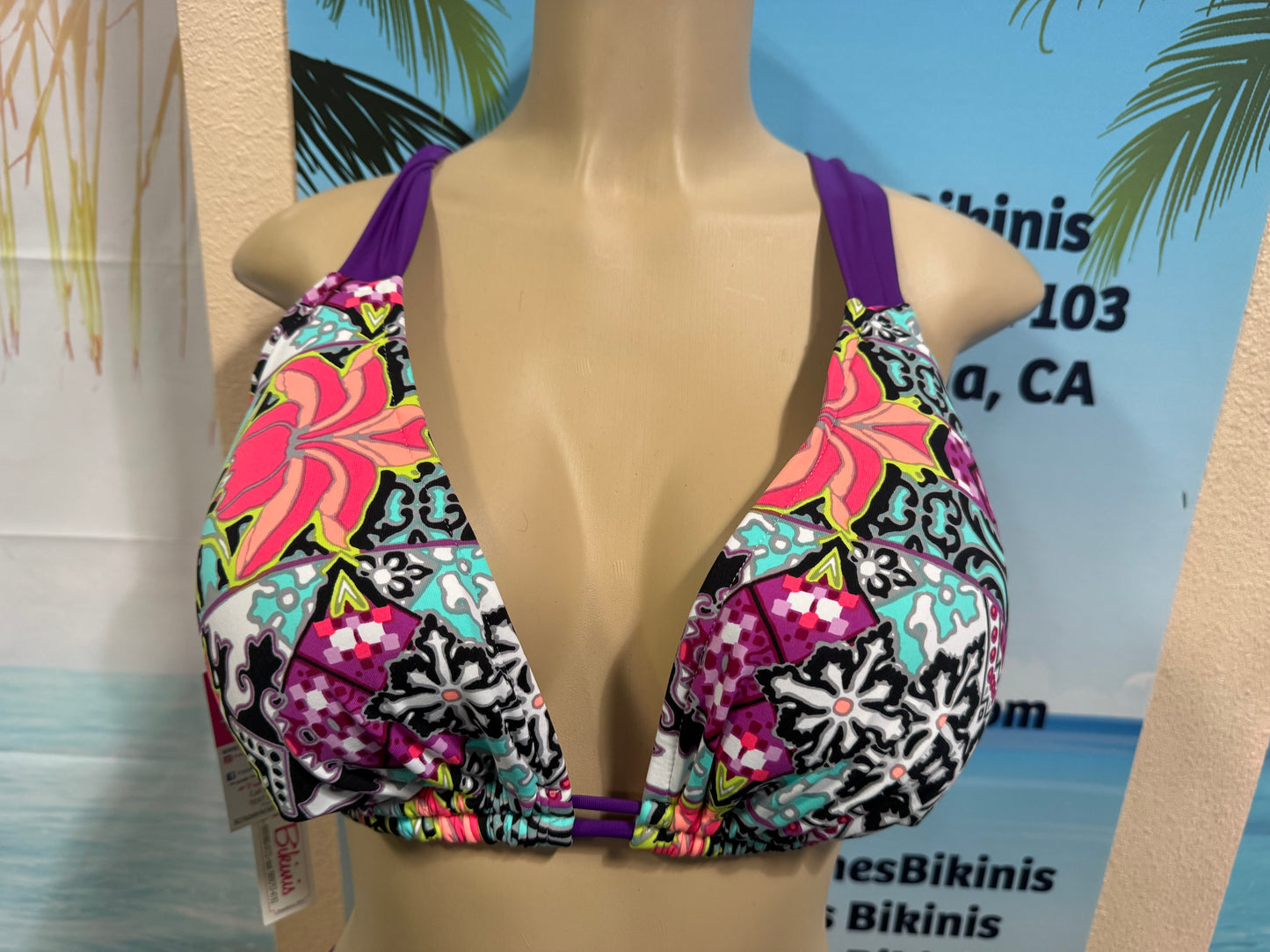 Lola Double String Bikini Top Tribal Island