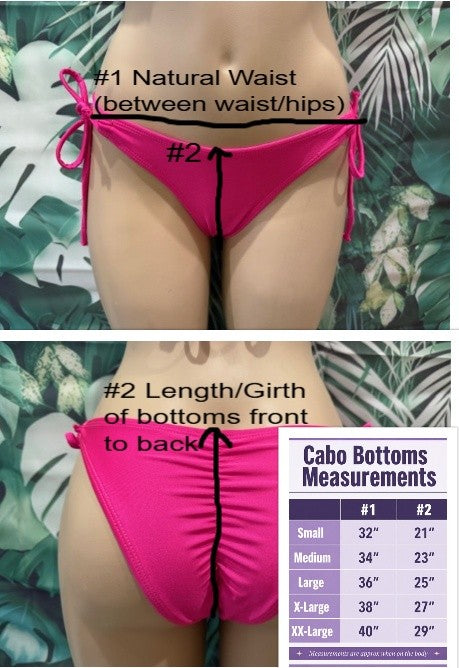 SALE Cabo Tie Side Bottoms Pastels Coral Tie Dye
