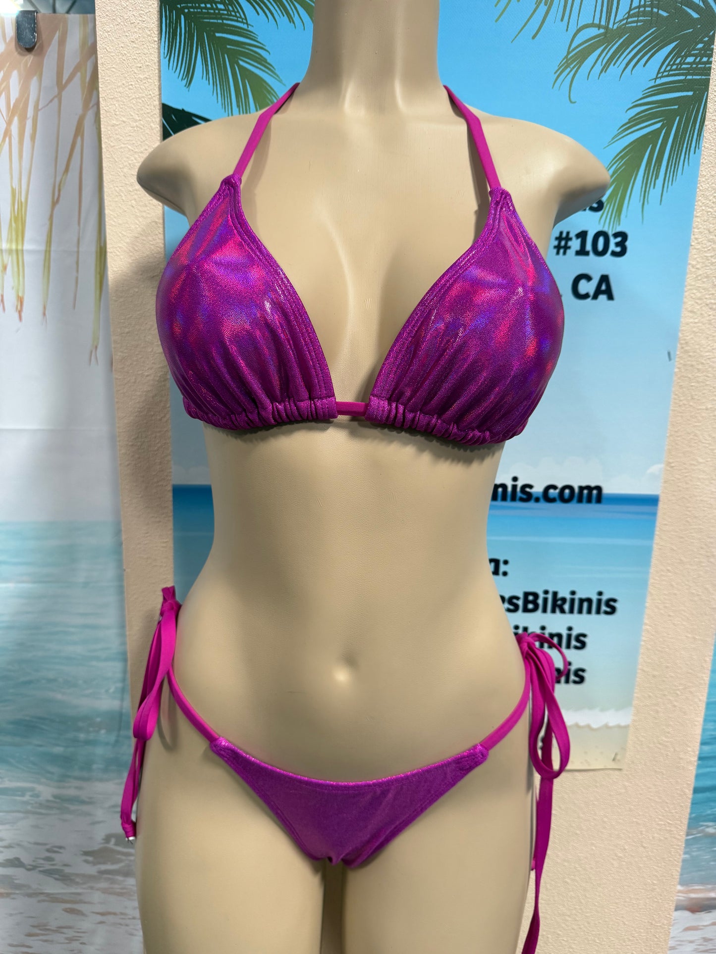 Lyla Triangle Top Ultraviolet Magenta