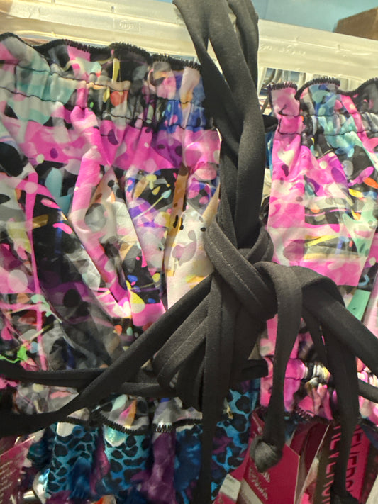 Ella Reversible Ruffle Top Pink Acid