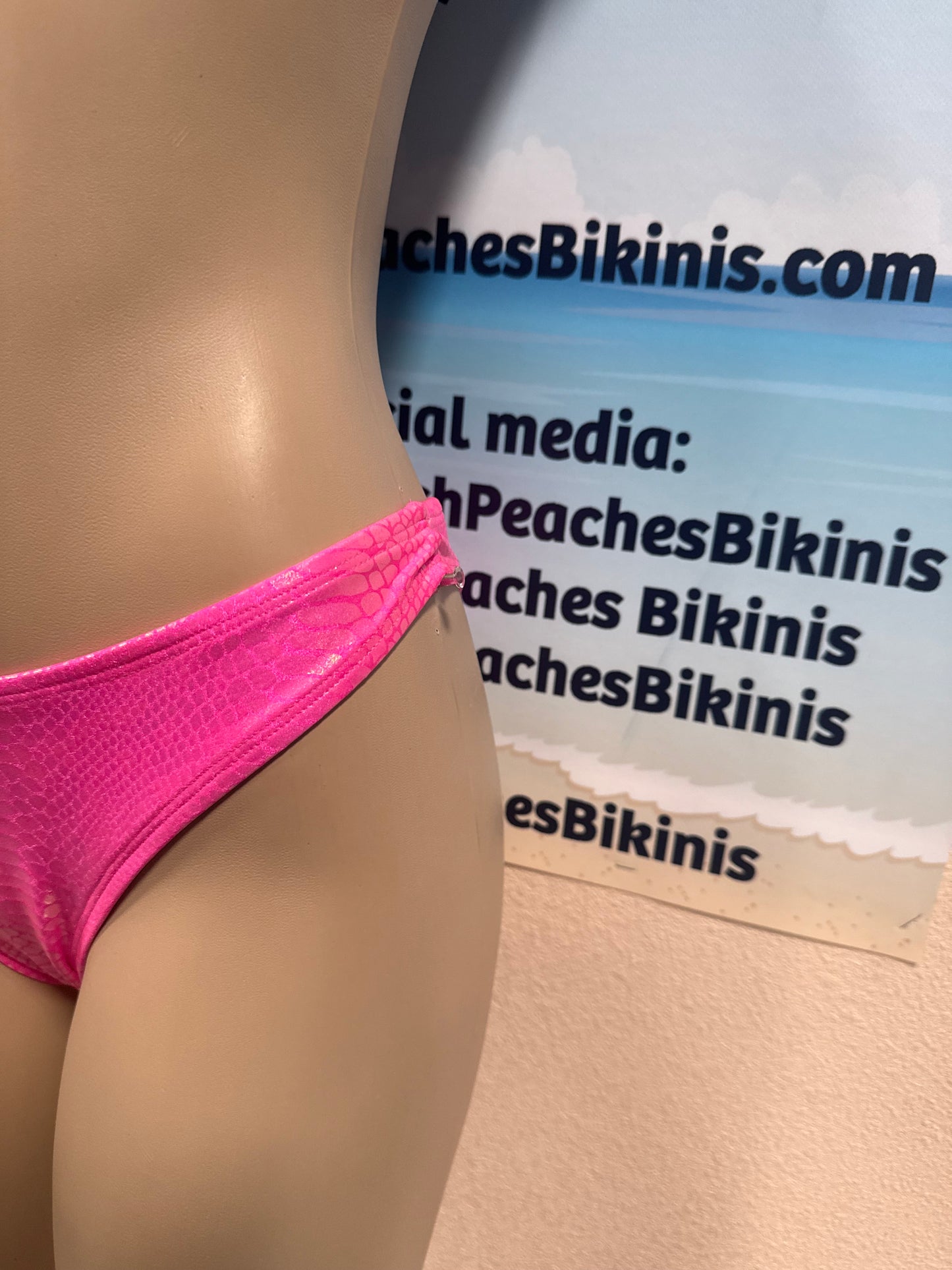 Cali Bottoms Neon Pink Cobra
