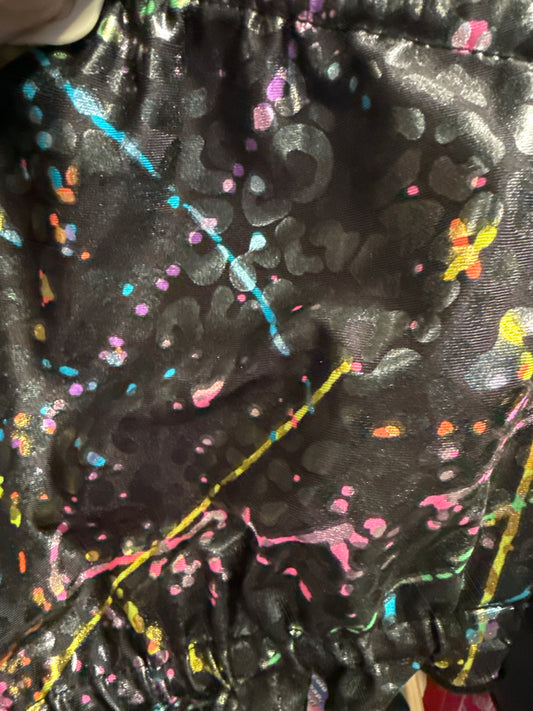 Ella Reversible Ruffle Top Rave Splash Metallic