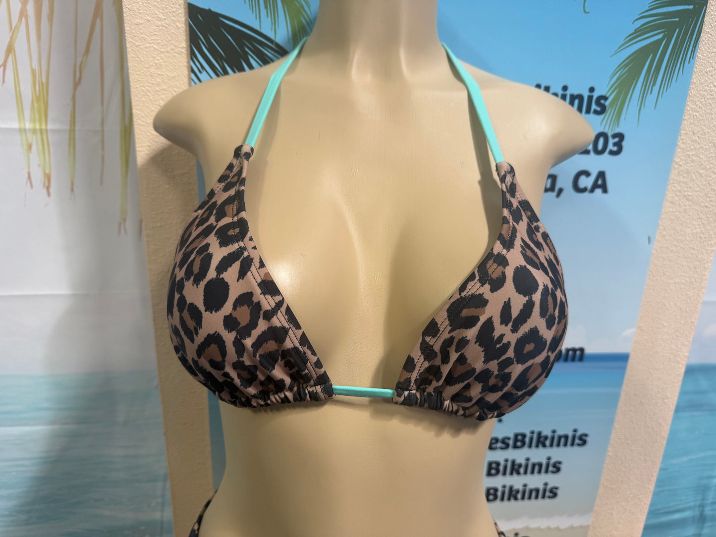 Lyla Triangle Top in Jaguar Mint