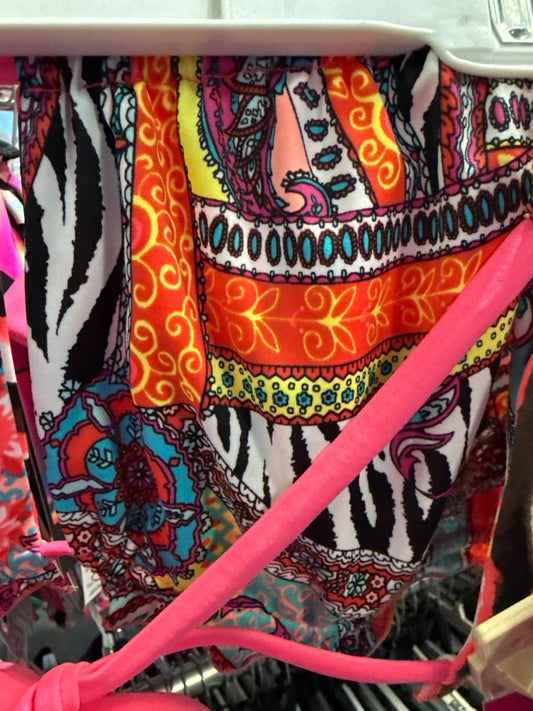 Ella Reversible Ruffle Top Zebra Paisley