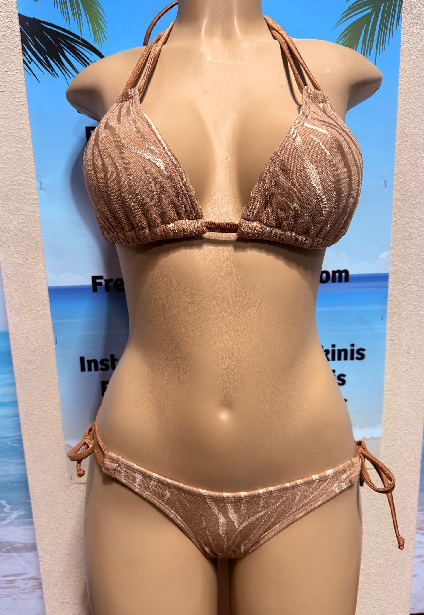 Cabo Tie Side Bottoms Bronze Nakey