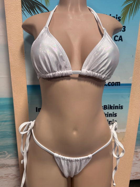 Huntington Bottoms Pearl White Hologram