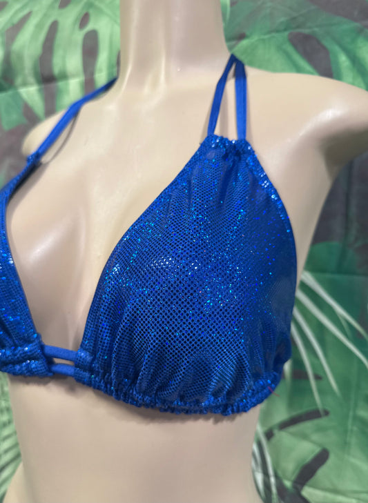 Lolita Double String Top Sapphie Blue Hologram