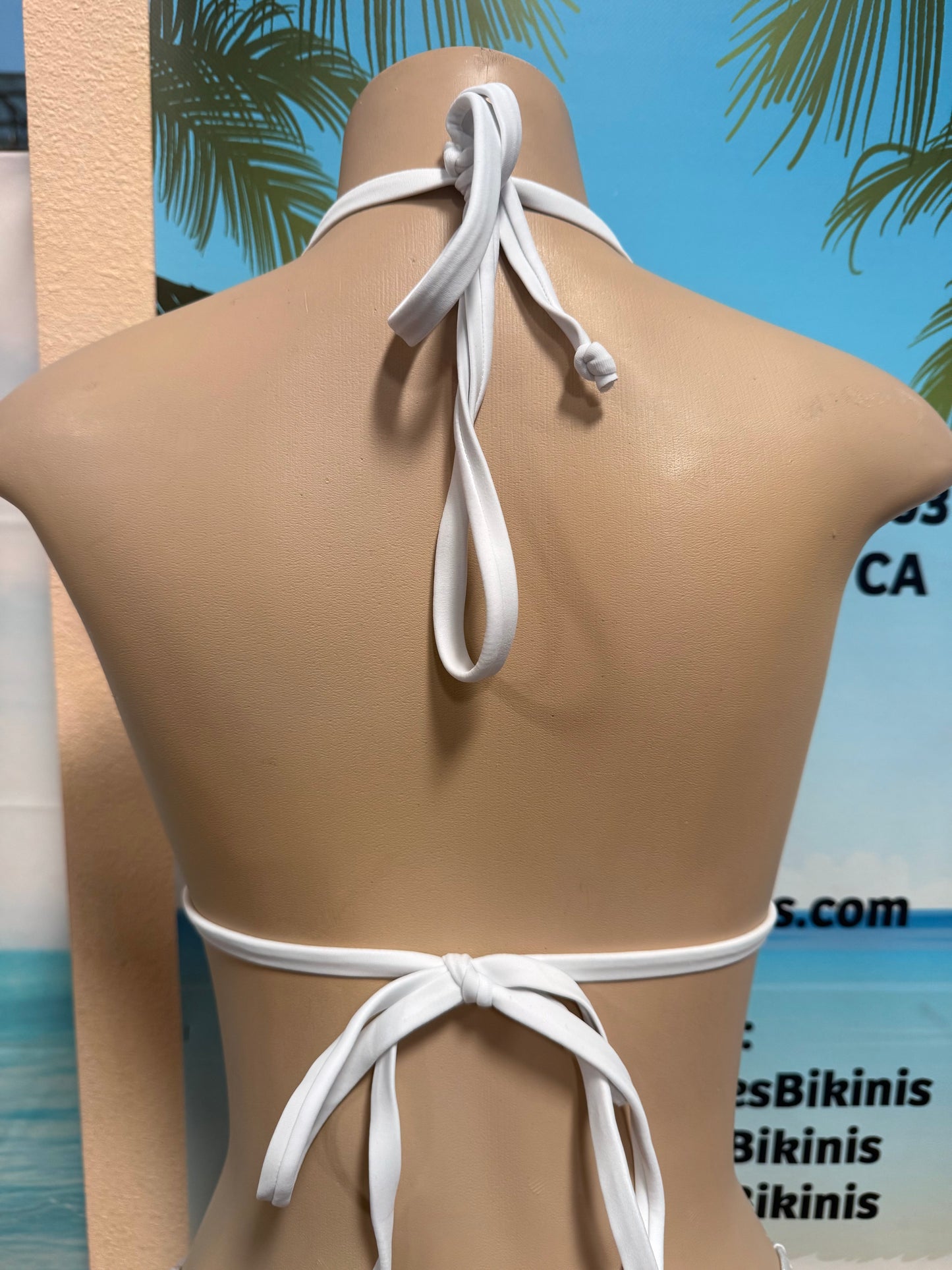 Lyla Triangle Top Pearl White Hologram