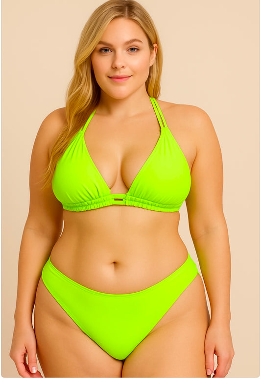 Lolita Double String Top Neon Green