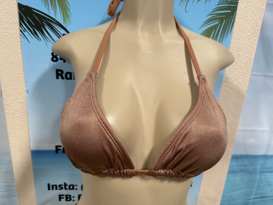 Lyla Triangle Top in Caramel Sparkle