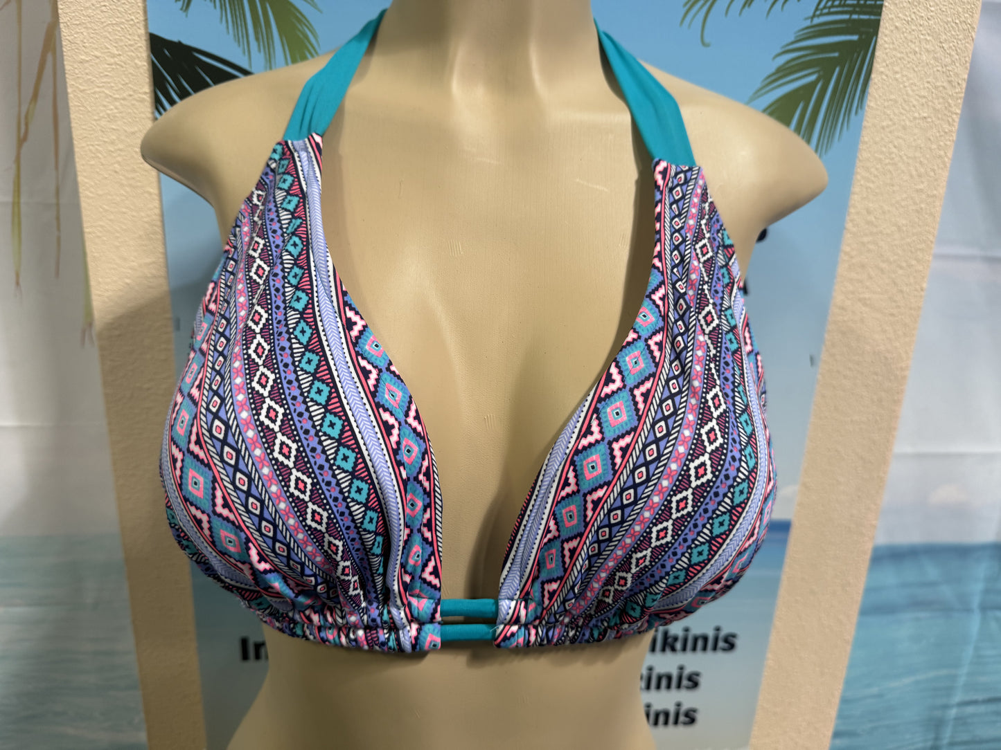 Lola Double String Top Lavender Aztec