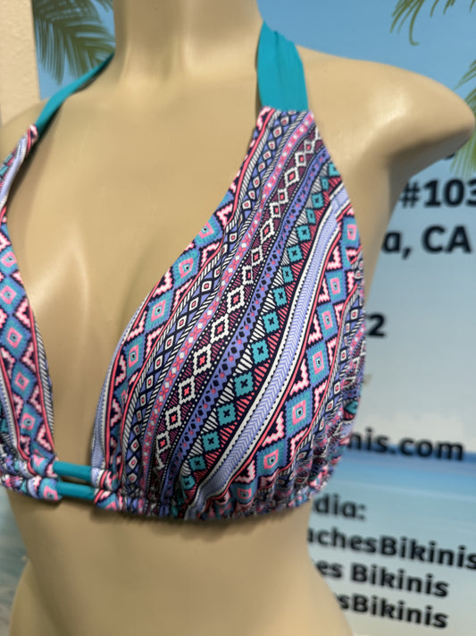 Lola Double String Top Lavender Aztec