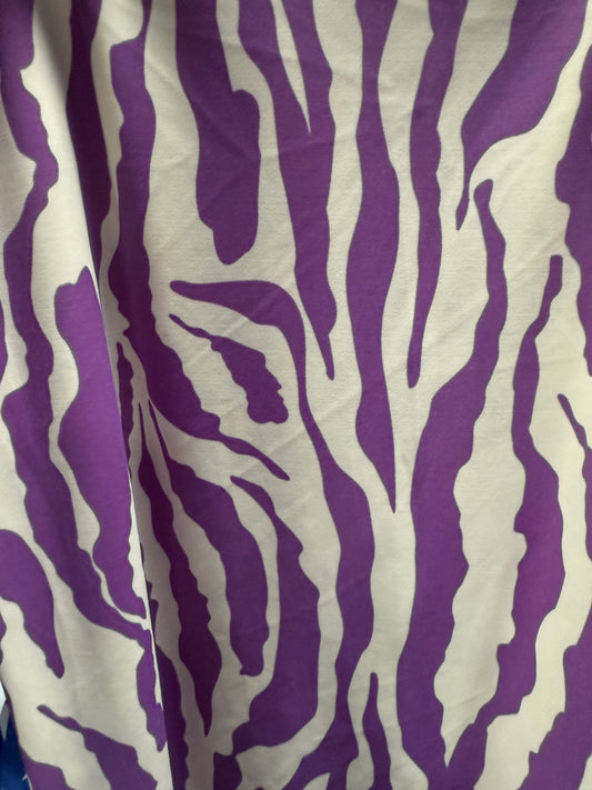 Ella Reversible Ruffle Top Purple Zebra