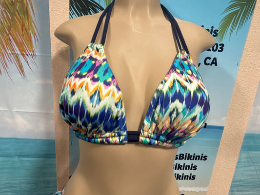 Lolita Double String Top Watercolor Chevron