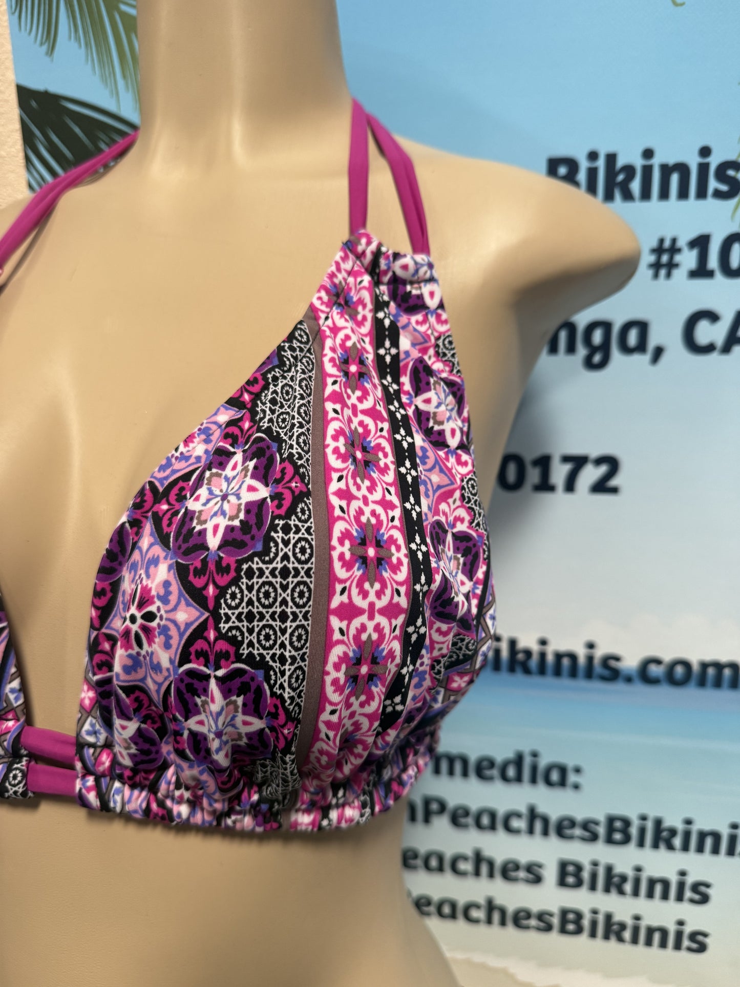 Lolita Double String Top Lahaina Magenta
