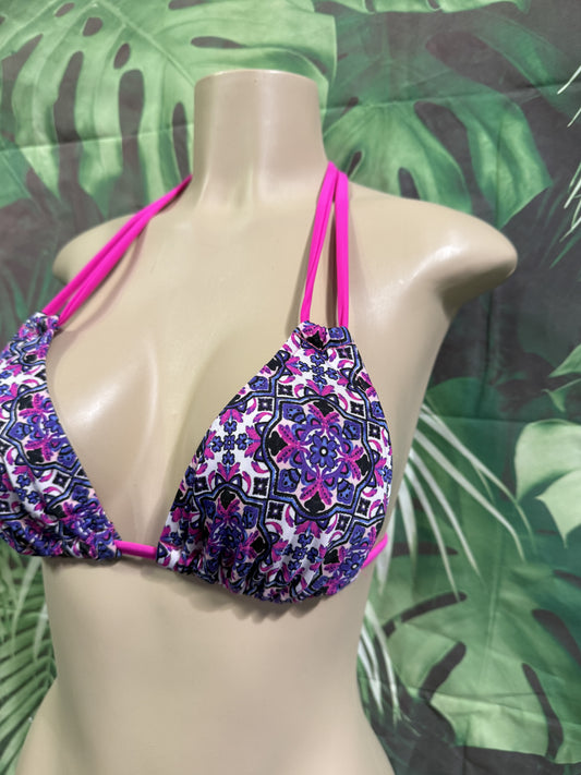 Layla Triangle Top Purple Pink Gypsy