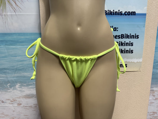 Huntington Bottoms Neon Yellow Ribbed