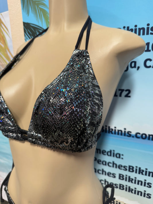 Lolita Double String Top Black Rainbow Cobra