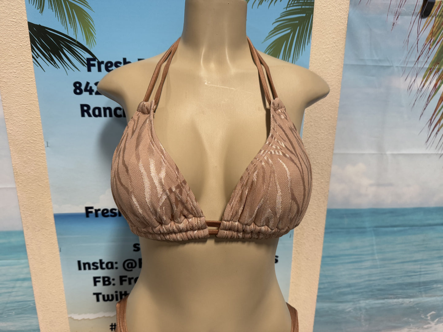 Lolita Double String Bikini Top Bronze Nakey
