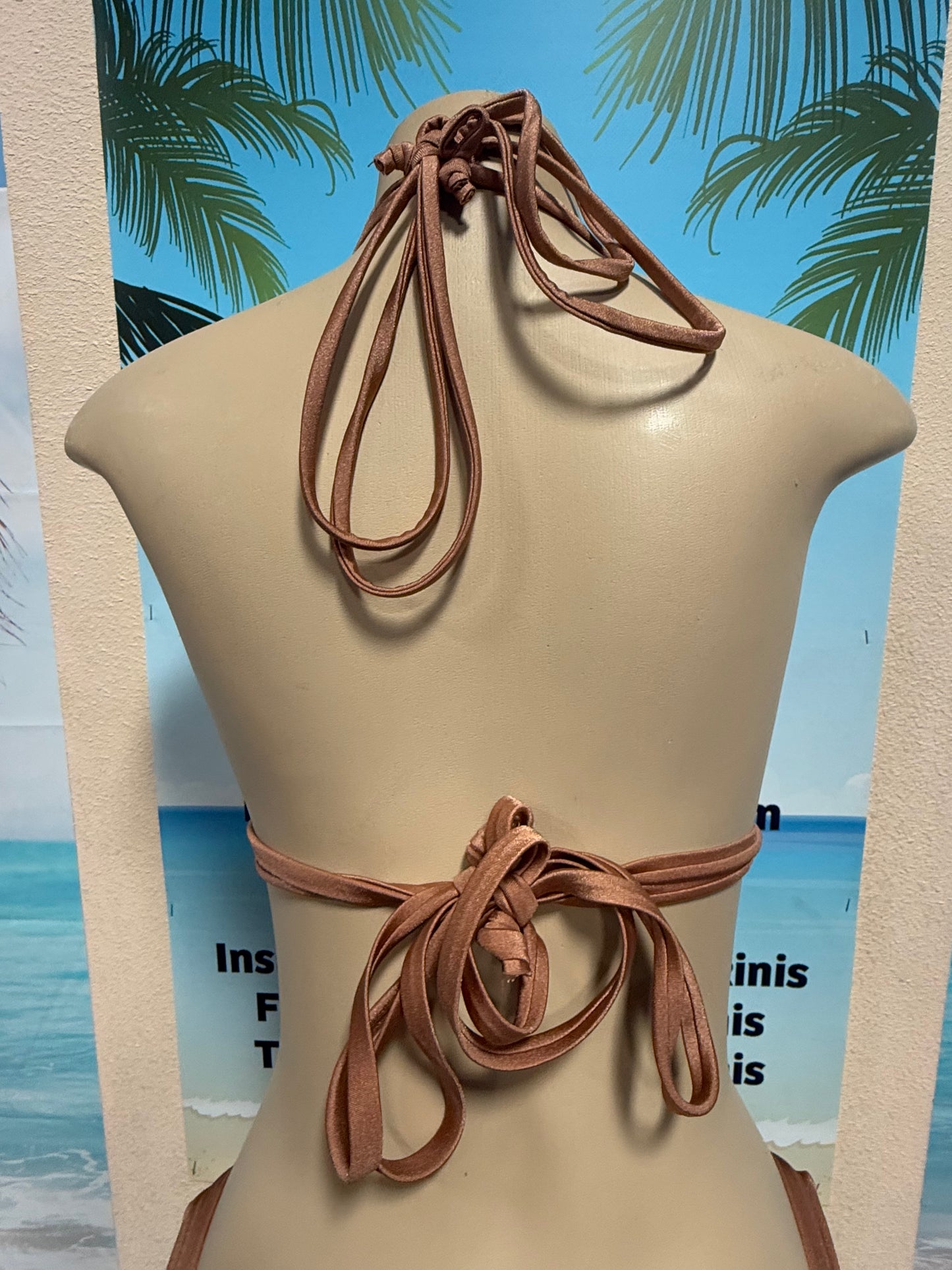 Lolita Double String Bikini Top Bronze Nakey