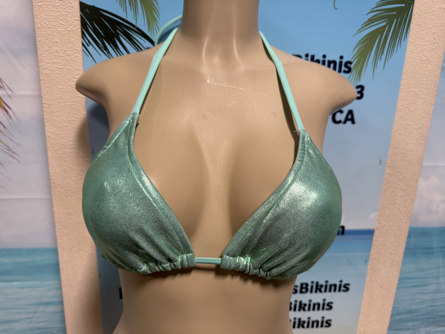 Lyla Triangle Top Mint Hologram