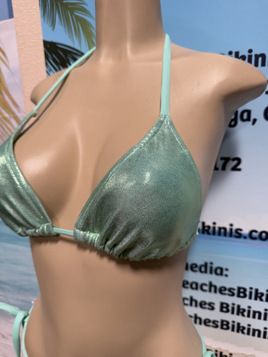 Lyla Triangle Top Mint Hologram