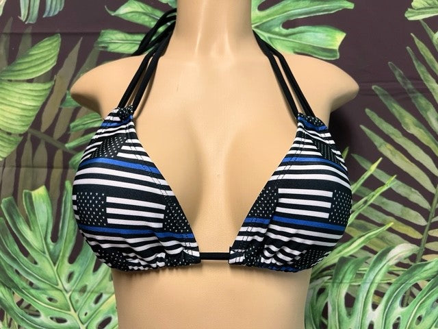Layla Triangle Top Blue Line