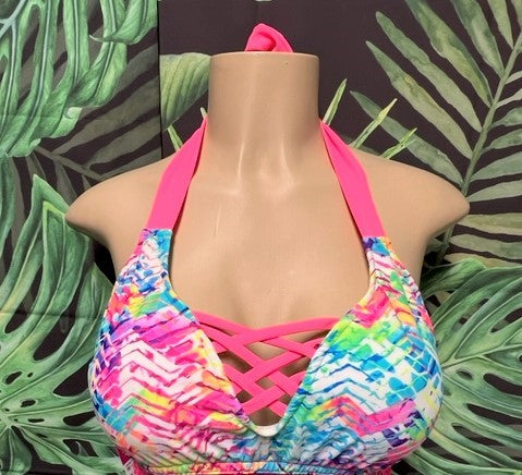 Britney Halter Chevron Rainbow