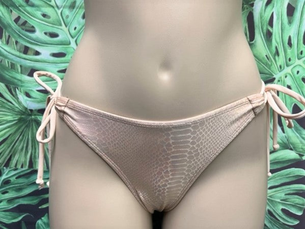 Cabo Tie Side Bottoms Champagne Cobra