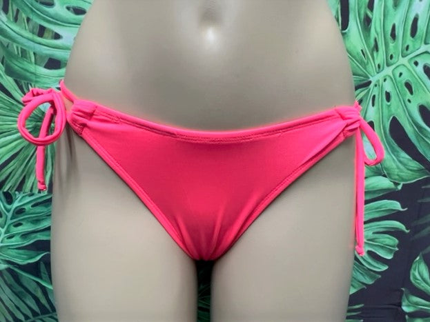 Cabo Tie Side Bottoms Bright Coral