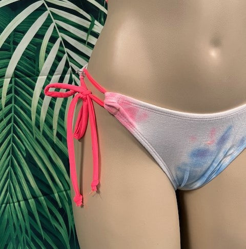 SALE Cabo Tie Side Bottoms Coral Tie Dye