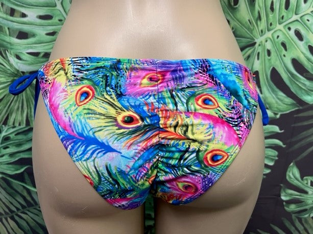 Cabo Tie Side Bottoms Blue Peacock