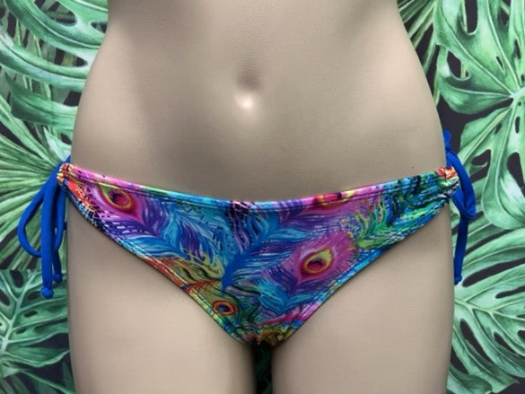 Cabo Tie Side Bottoms Blue Peacock