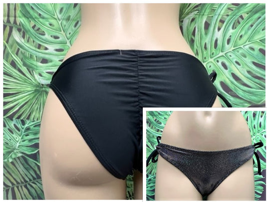 Cabo Tie Side Bottoms Rainbow Hologram