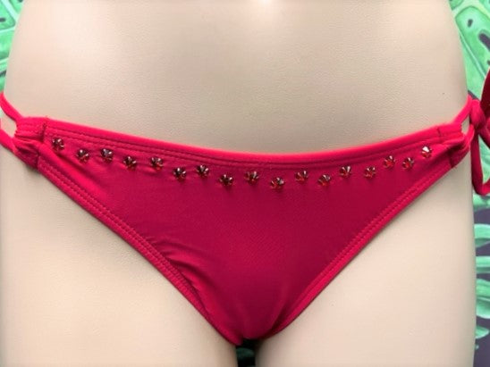 Bling Cabo Bottoms Red with Red Crystals