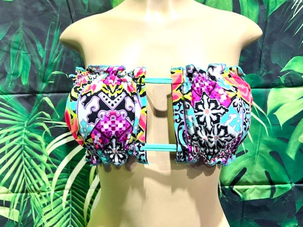 Ella Reversible Ruffle Top Tribal Island