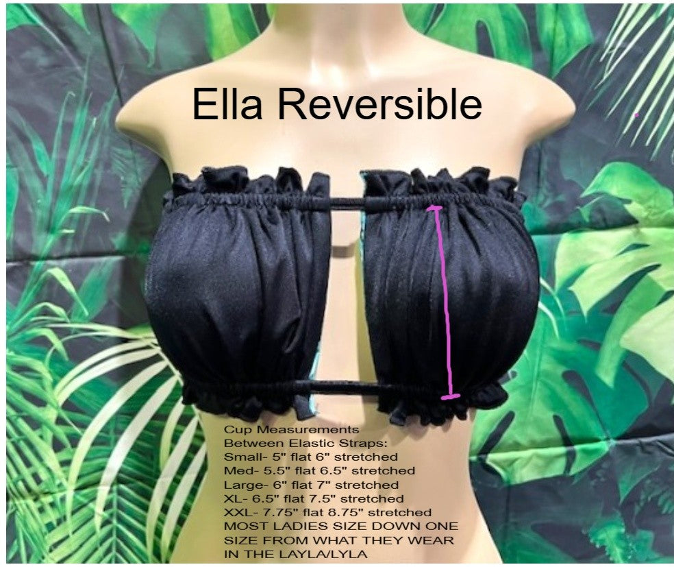 SALE Ella Reversible Ruffle Top Rave Splash
