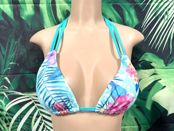 Layla Triangle Top Aqua Hawaiian
