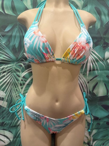 Cabo Tie Side Bottoms Bahama Bloom Mint