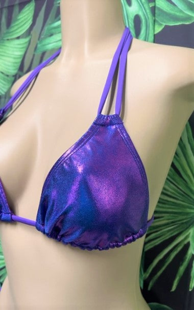 Layla Triangle Top Iris Metallic