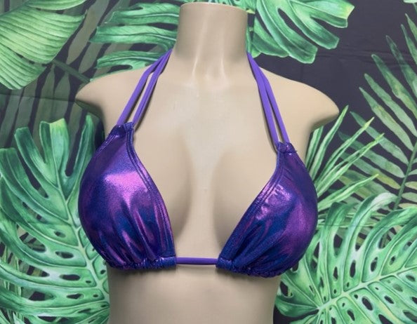 Layla Triangle Top Iris Metallic