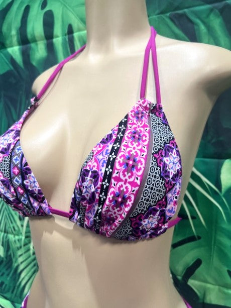 Layla Triangle Top Magenta Lahaina