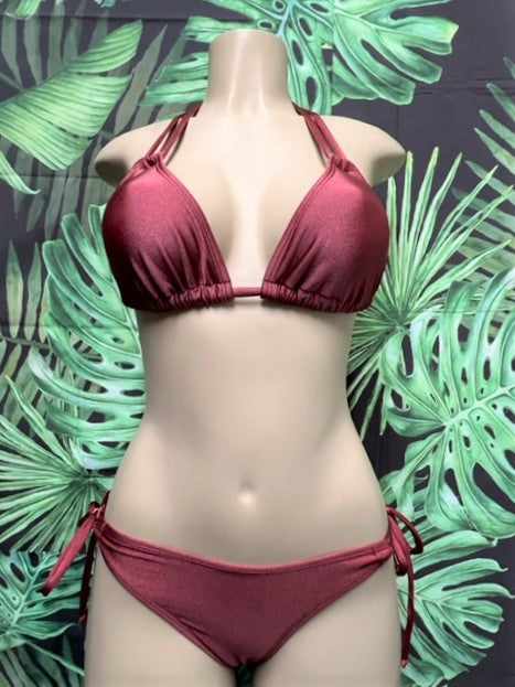 Cabo Tie Side Bottoms Rose Gold